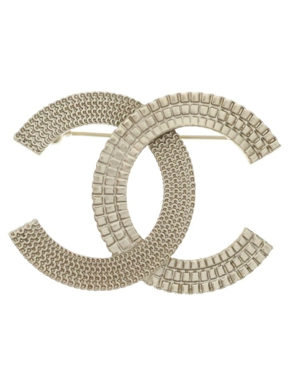 Chanel CC Logo Brooch Pin Badge Gold